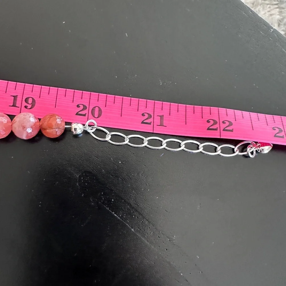 Hessonite faucet bead necklace by Mine Finds Jay King - Picture 7 of 11